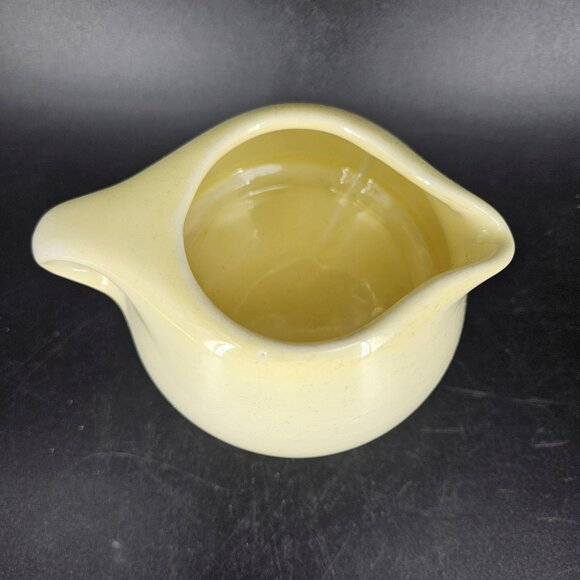 Vintage Iroquois Russel Wright Casual China Creamer Sugar Bowl Set Yellow USA - Picture 3 of 14